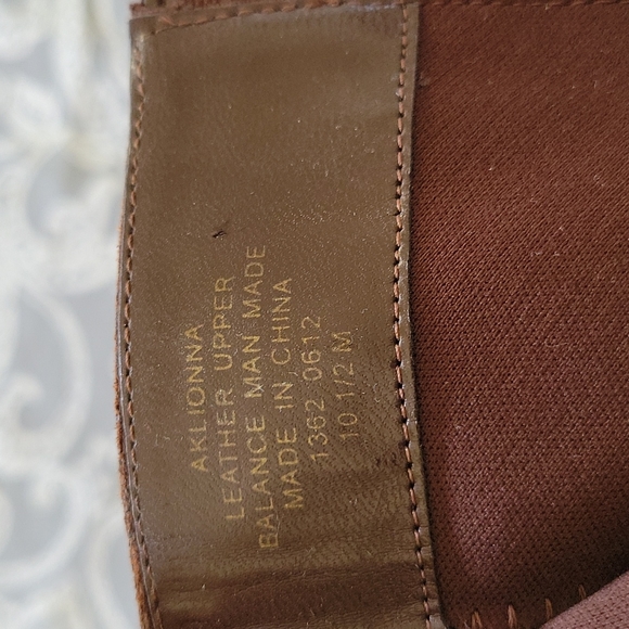 Anne Klein leather brown 4-inch high heel boots size 10 1/2 ankle/calf high - Picture 11 of 13